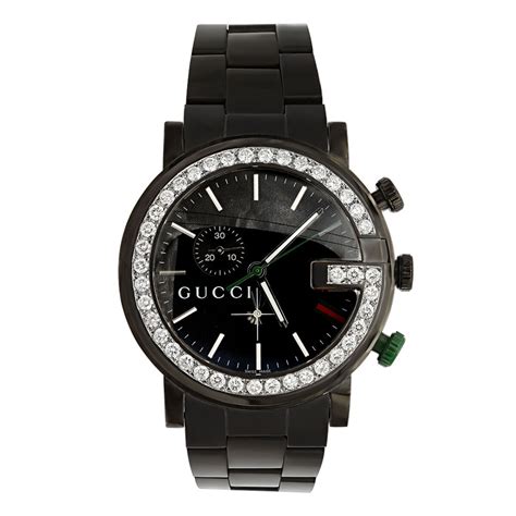 gucci watch for mens sale|men's Gucci watch diamond bezel.